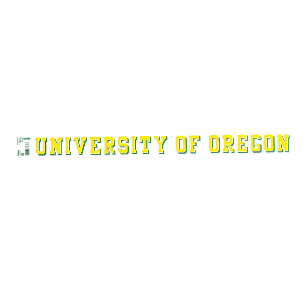 University of Oregon, Potter, Decal, Outside, 19"